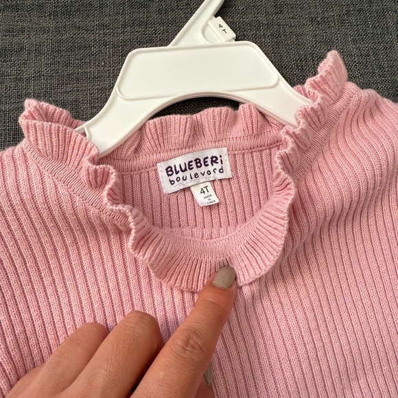 Pink Ruffled Kids Dress - Picture 5 of 5